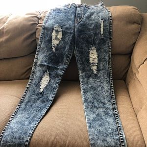High waist jeans